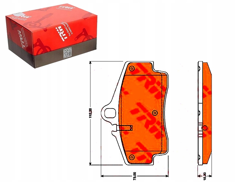 фото №1, Гальмівні колодки гальмівні porsche задня 911 996 carrera 97-