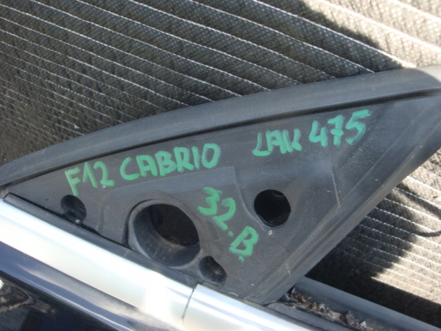 фото №6, Дверь левый перед передние bmw 6 f12 f13 cabrio lak 475 стекло замок молдинг