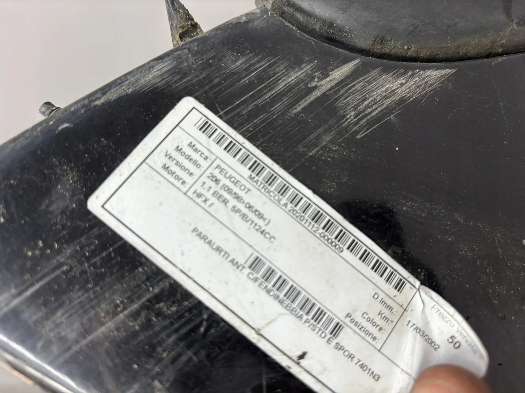 фото №10, Бампер перед kompletny противотуманные фары peugeot 206