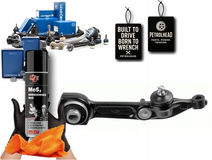 фото №1, Важіль mercedes перед w220 pr нижній lemforder #petrolhead pro+ kit1