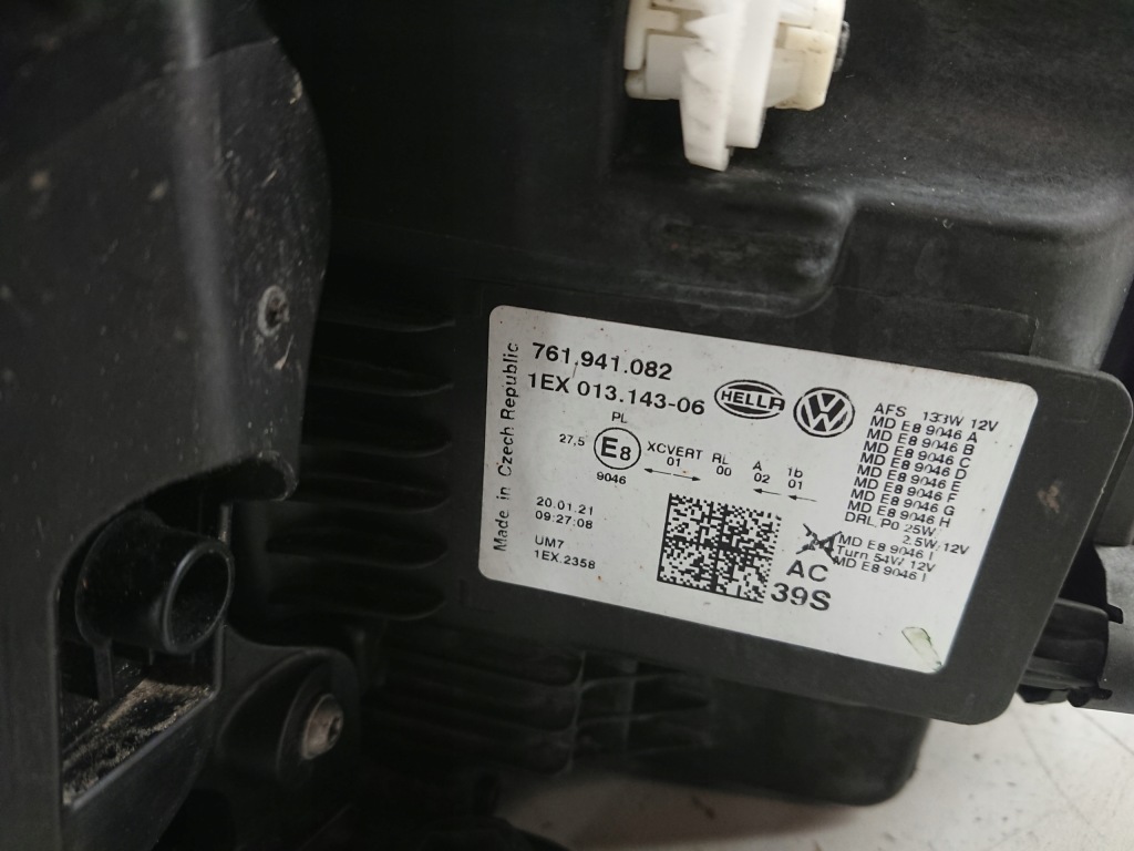 фото №11, Vw touareg lift led лампа правая передняя перед