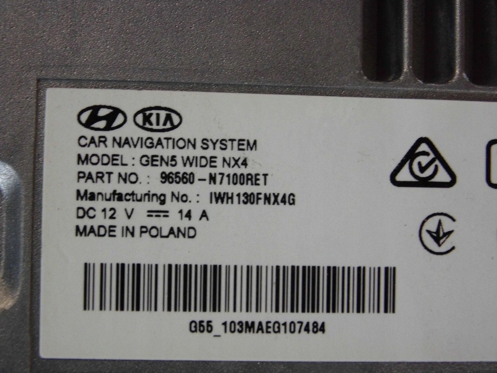 фото №7, Hyundai tucson iv 2020+ навигация радио 96560n7100ret