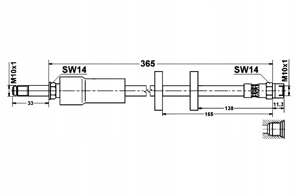 фото №1, Ate шланг тормозной volvo xc90 i d5
