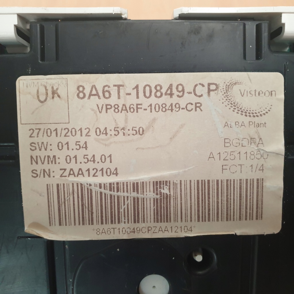 фото №7, Счетчик приборная панель ford fiesta mk7 8a6t-10849-cp