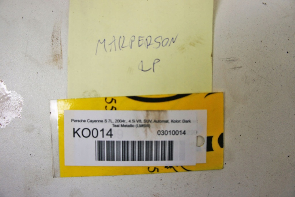 фото №5, Ko014 porsche cayenne 7l 4.5 амортизатор лівий перед