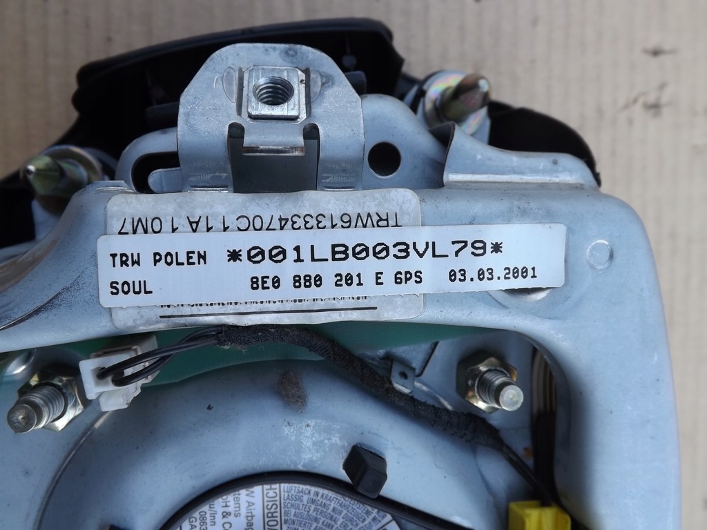 фото №14, Audi a4 b6 подушка воздушная подушка безопасности водителя пассажира комплект