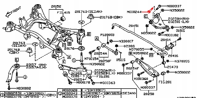 фото №11, Болт рычага поперечный legacy 03-14 tribeca