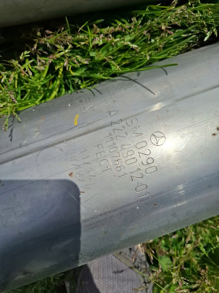 фото №4, Mercedes w222 4.7 b гаситель конечный полный труба выхлопная система kompletny