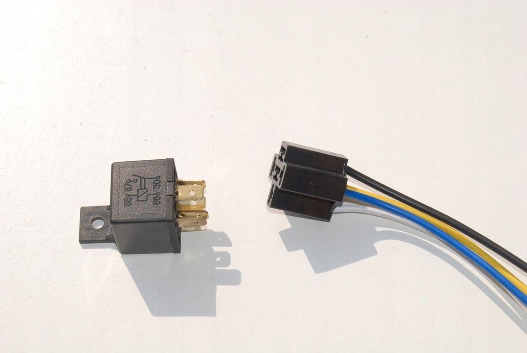 фото №6, Реле универсальный + разъём 5pin 12v 30a
