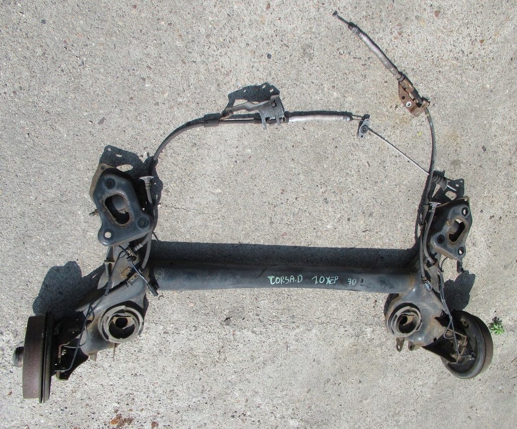 фото №6, Opel corsa d балка підвіска задня abs гальмівні барабани