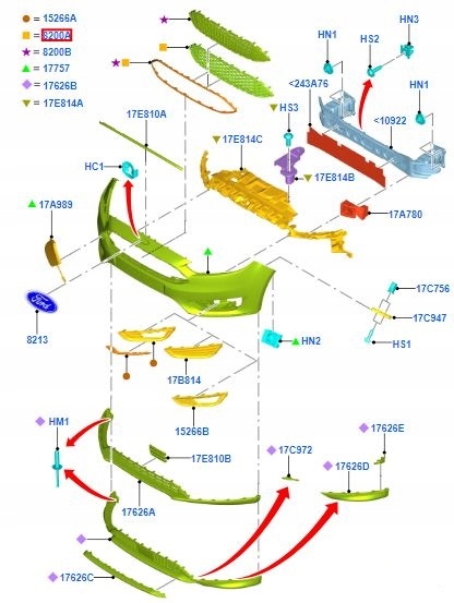 фото №11, Решітка радіатора бампера перед focus 2014-
