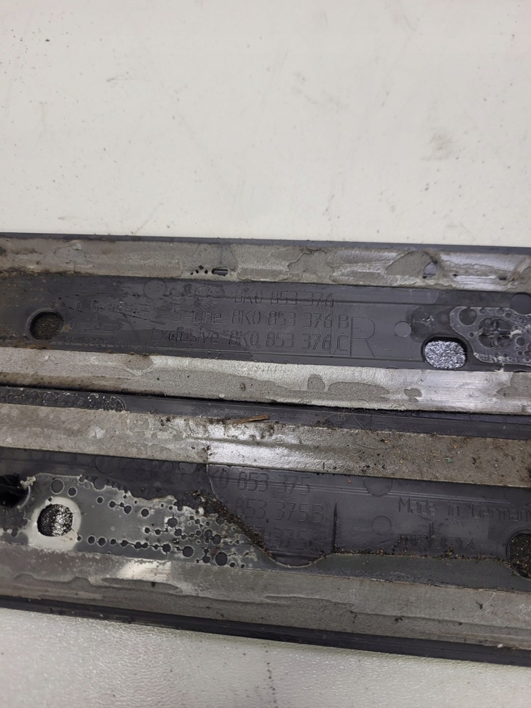 фото №8, Молдинг накладки порогові s-line audi a4 b8 оригінал комплект