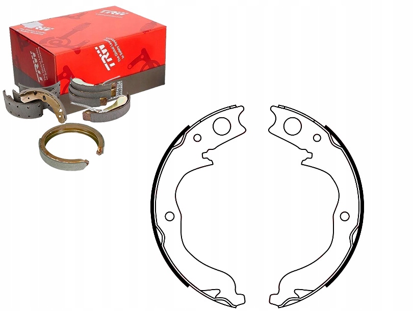 фото №1, Trw gs8753 набір колодка гальмівних, гальмо стояночний