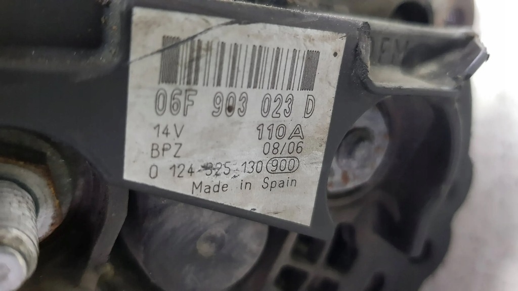 фото №6, Генератор 06f903023d vw crafter 2.5 tdi