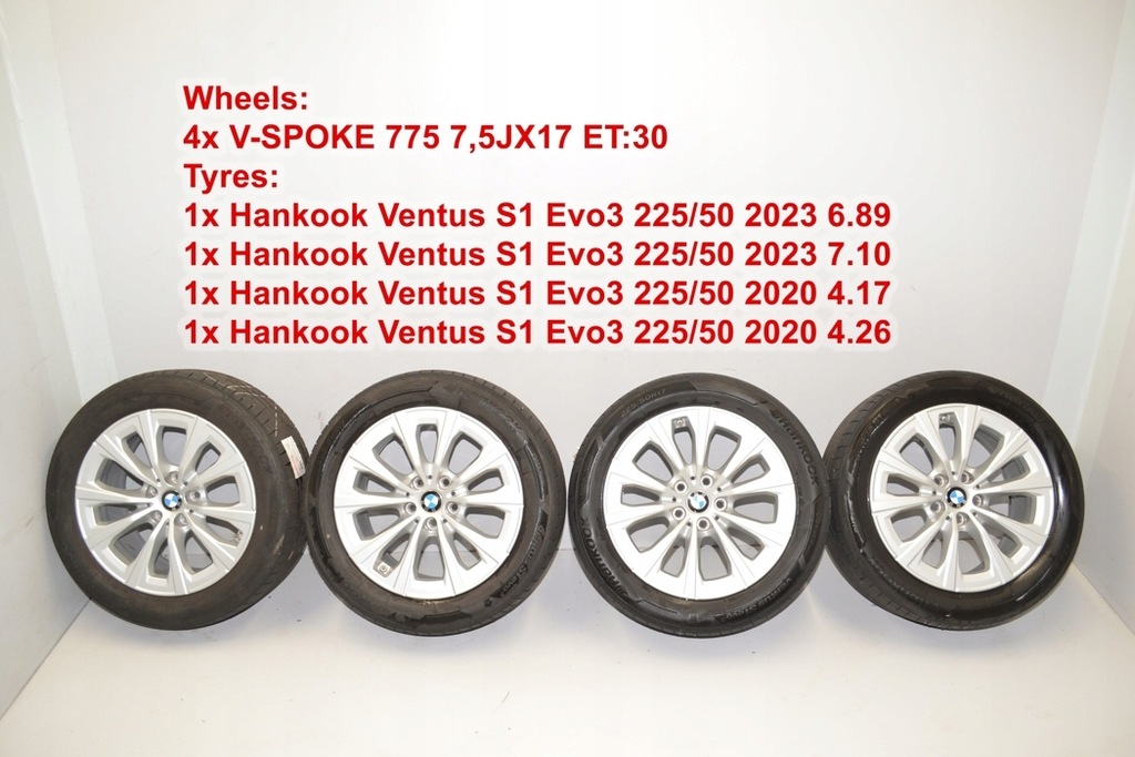 фото №15, Комплект диск bmw 3 g20, g28 6883517 3.0l дизель 195kw 2021