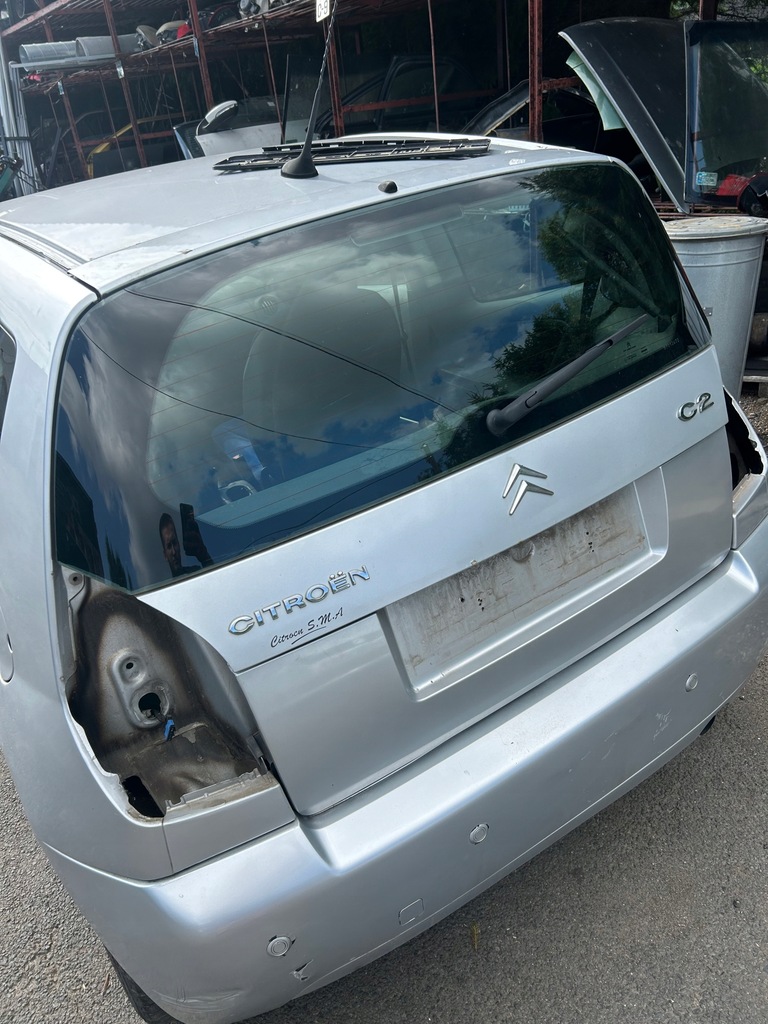 фото №1, Citroen c2 задняя крышка багажника багажника комплект góra+ dół