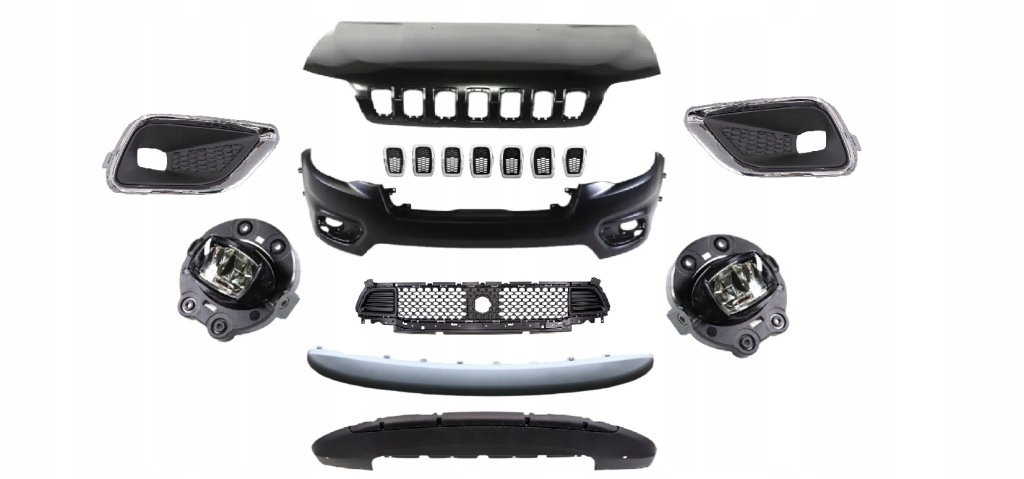 Купить Бампер набор перед капот jeep cherokee kl 2019-