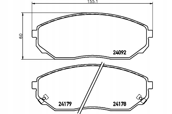 фото №1, Hella pagid тормозные колодки тормозные kia sorento i 2.5 crd