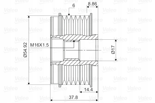 588121 valeo шків генератора Доставка