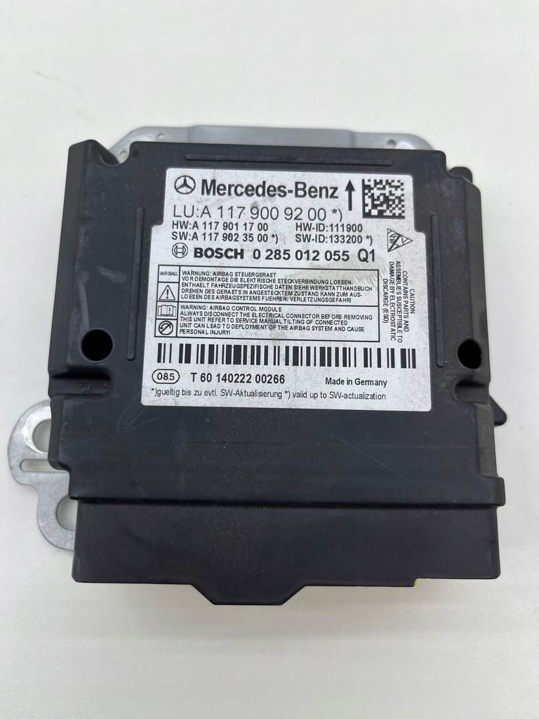 фото №1, Mercedes w176 w117 модуль датчик подушка безопасности a1179009200