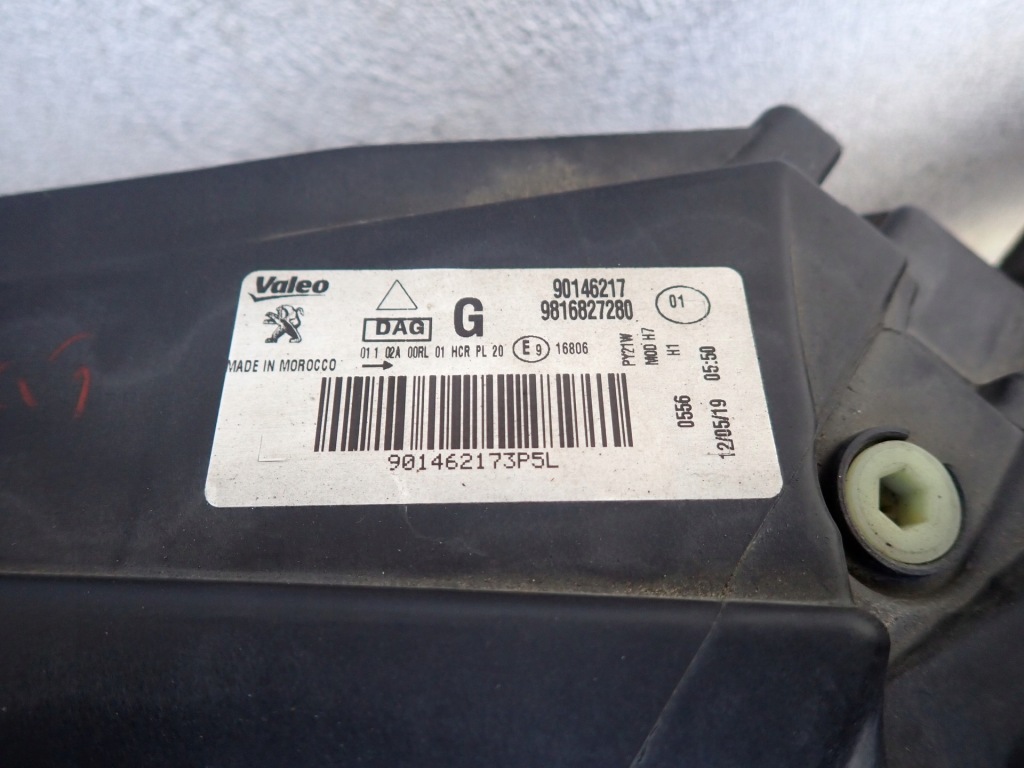 фото №3, Фара левый лампа левая led peugeot rifter 2018-2024r 9816827280