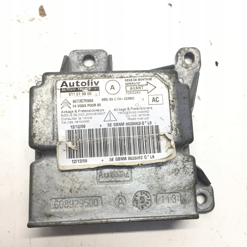 фото №1, Датчик air bag 9673576980 peugeot citroen