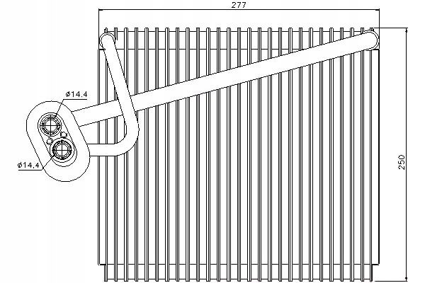 фото №2, Nissens 92289 випарник, електропроводка кондиціонера
