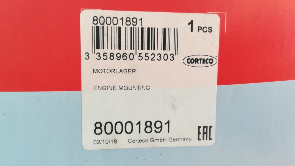 фото №11, Опора коробки задняя volkswagen t 4 corteco