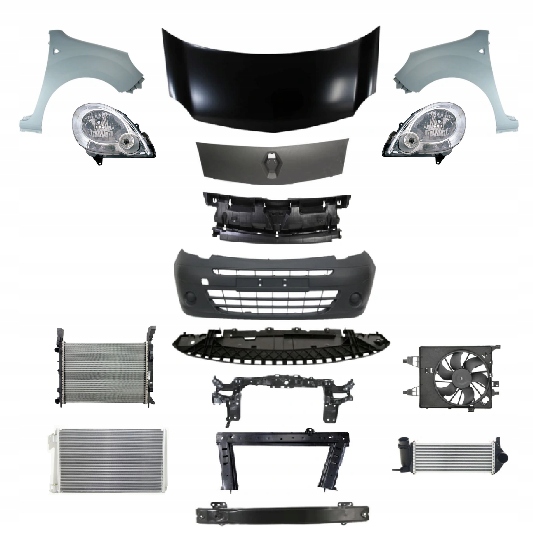 фото №1, Renault kangoo w 2008-2013 kompletny перед капот