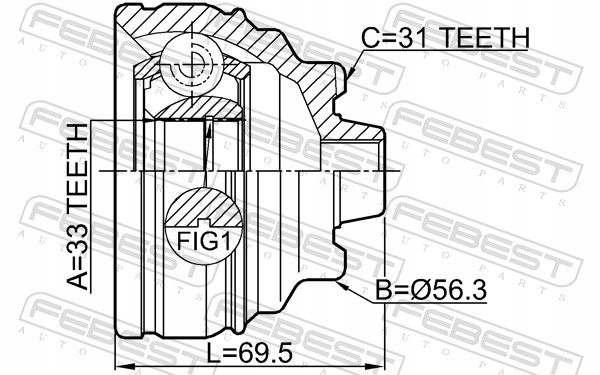 фото №11, Шарнир гомокинетический наружный bmw x1 e84 ece
