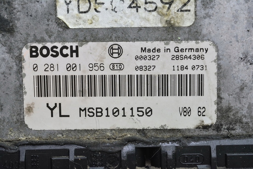 фото №3, Бортовой компьютер rover 25 45 2.0 0281001956 yl msb101150