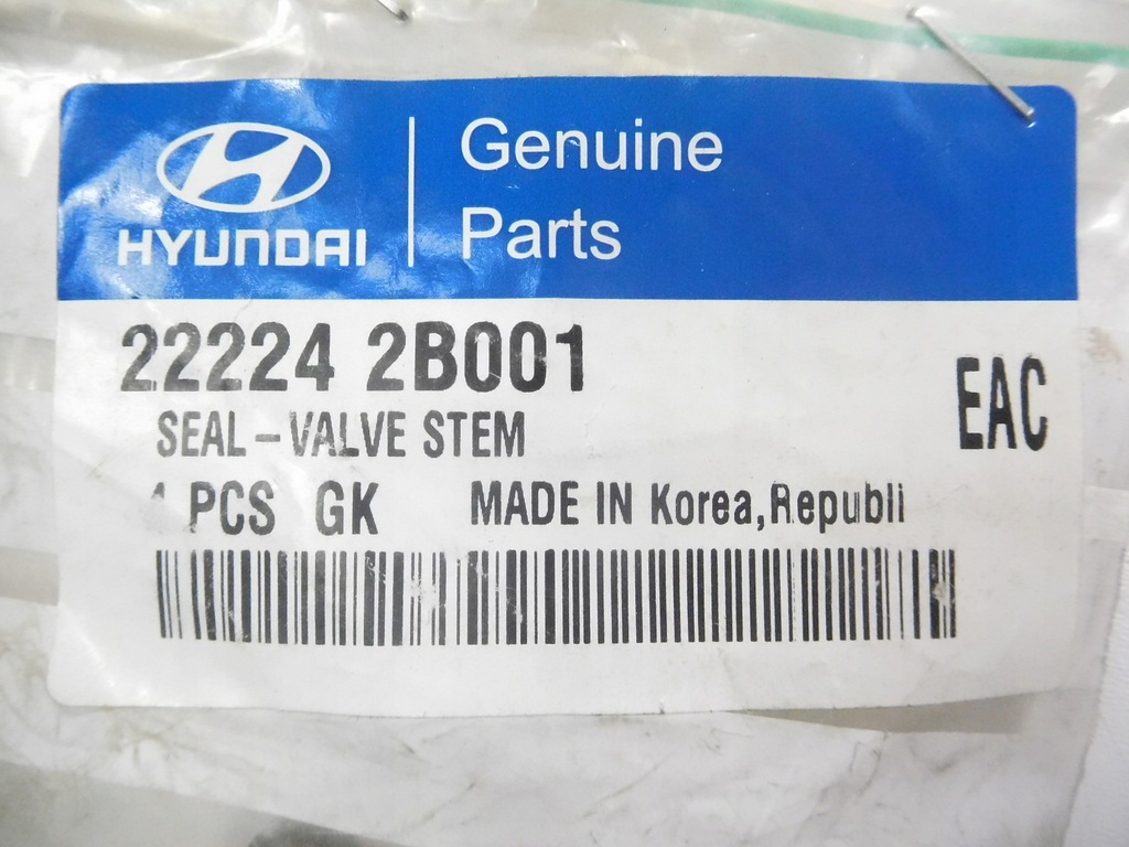 фото №6, Ущільнювач, стержень клапана hyundai i20 оригінальний номер 22224 2b001