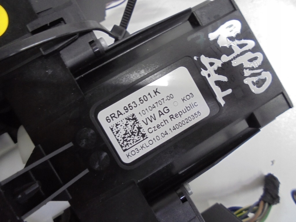 фото №3, Skoda rapid перемикач комбінований стрічка 6ra953501k