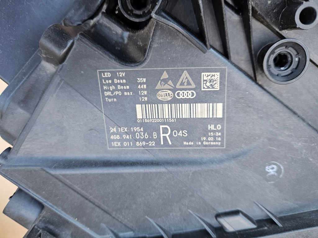 фото №9, Audi a7 s7 rs7 c7 4g lift лампы перед передние matrix 4g8941035b 4g8941036b