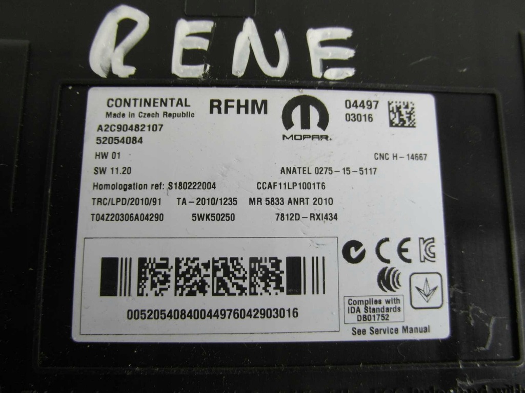 фото №2, Jeep renegade модуль тиску w шинах 52054084