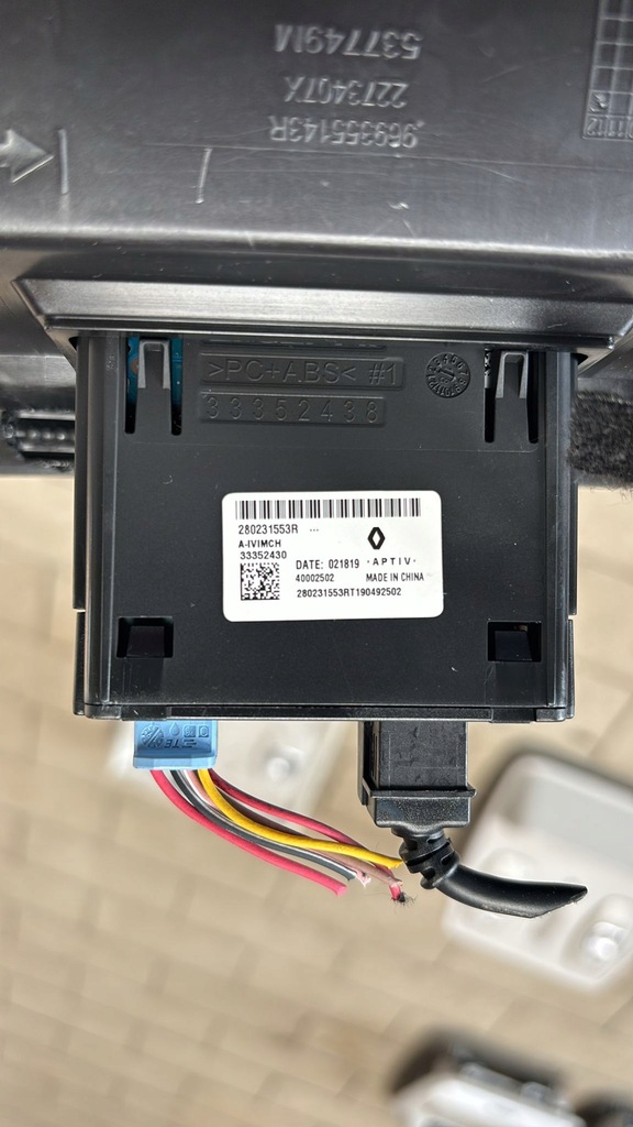фото №7, Туннель средний рамка usb renault zoe ii lift 969355143r 280231553r