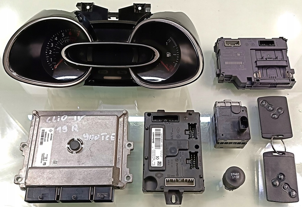 фото №1, Renault clio iv lift 19 r 900 tce набор стартовый блок управления двигателя