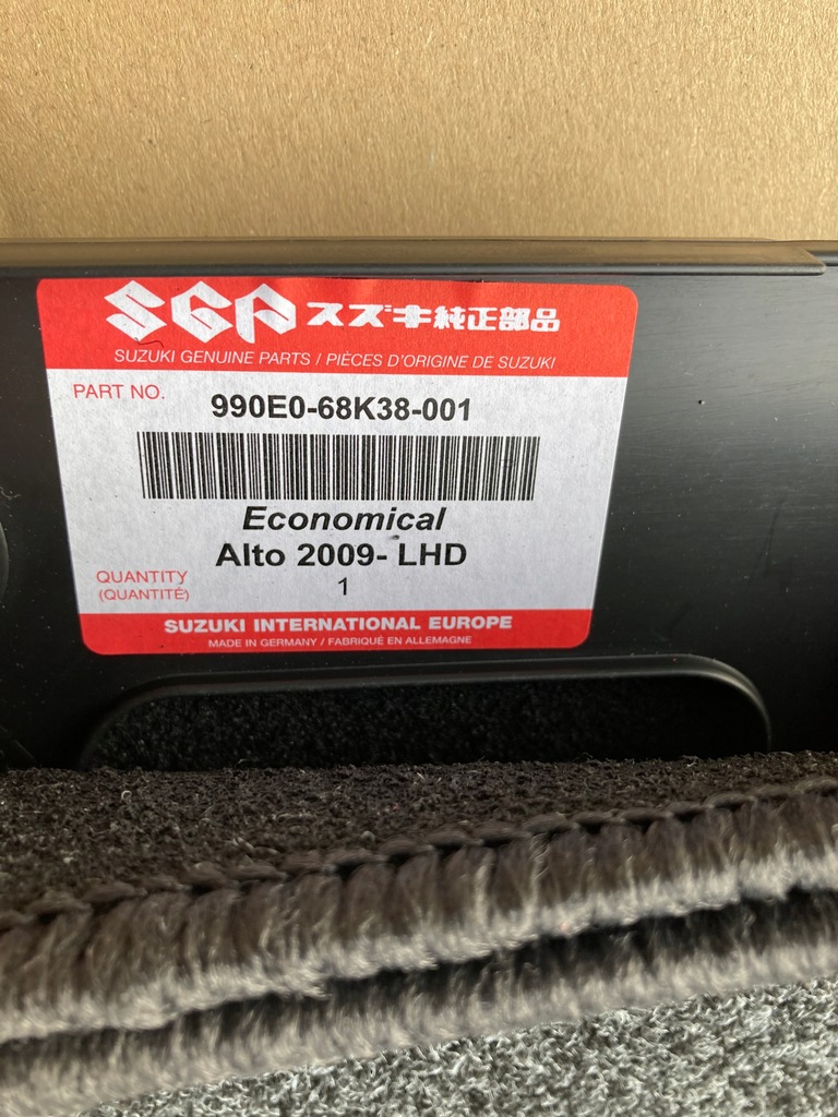 фото №8, Nowe велюровые коврики suzuki alto 2009+ оригинальный номер