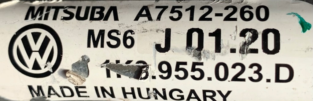 фото №7, Механизм дворник моторчик vw scirocco