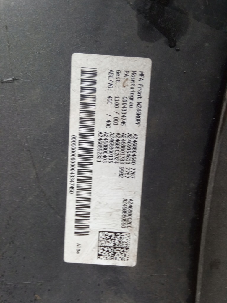 фото №12, Бампер перед mercedes b-klasa w246 lift