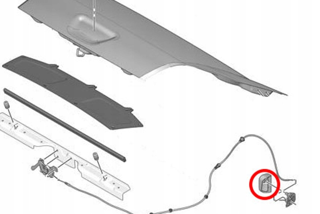 фото №7, Citroen nemo kombi ручка открывания капот nowa оригинальная 1685324380