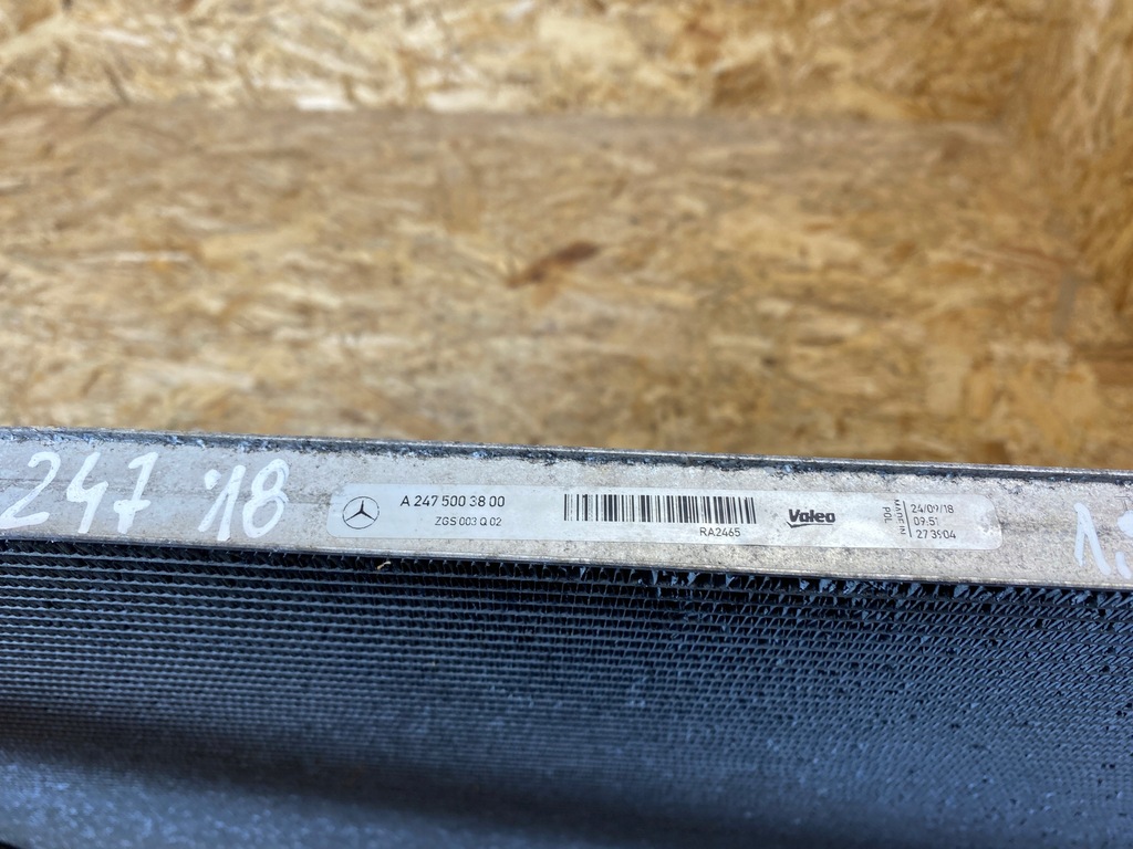 фото №11, Радиатор wody mercedes w177 w247 x247 w118 a2475003800