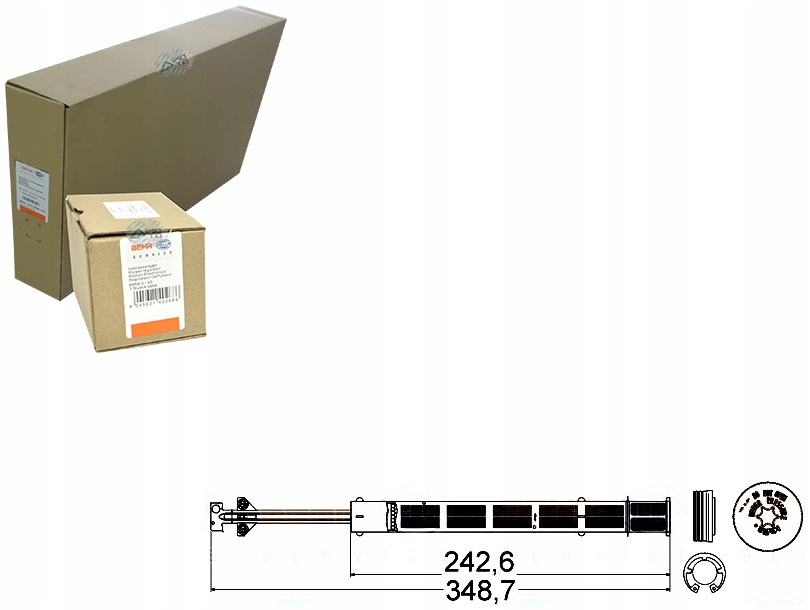 фото №1, Осушитель кондиционера vw passat 08-16 вкладыш behr