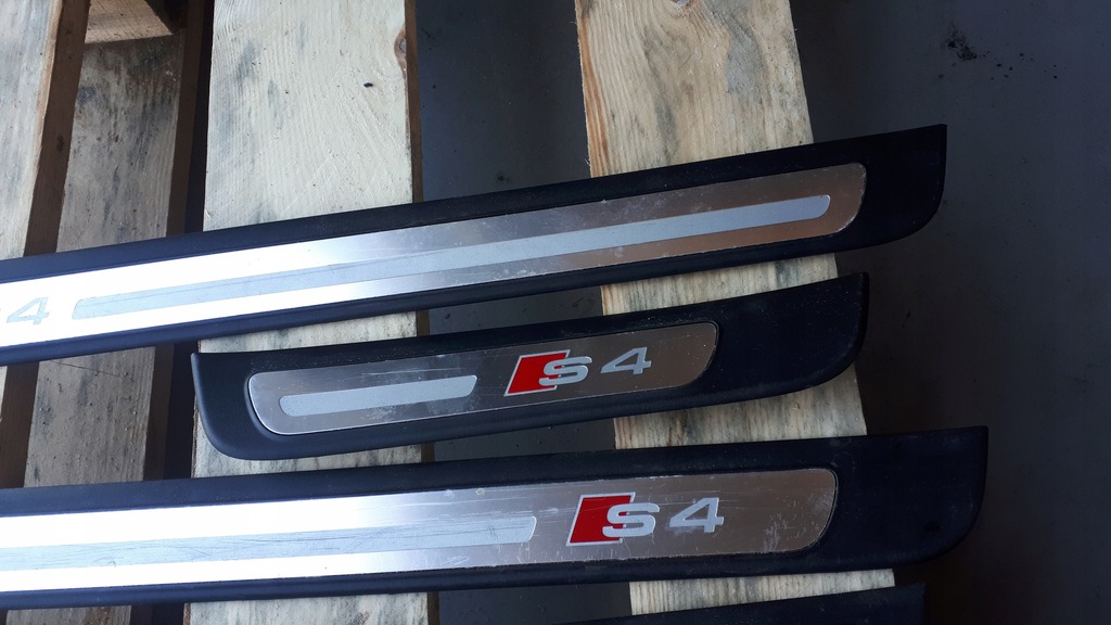 фото №5, S4 b8 накладки порогові a4 b8 sline накладки na пороги