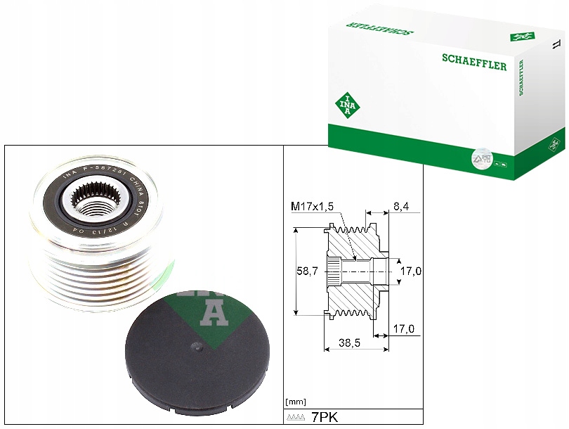 Шкив генератора ford ranger 2,2tdci Доставка