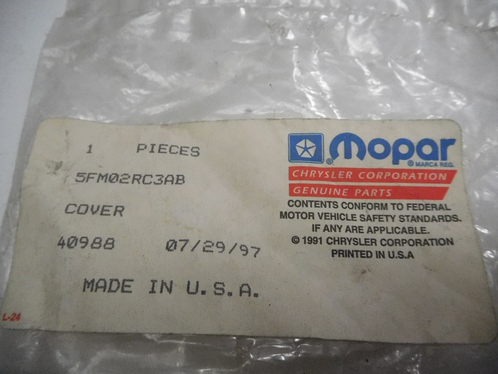 фото №6, Захист дзеркало mopar jeepa cherokee 5fm02rc3ab