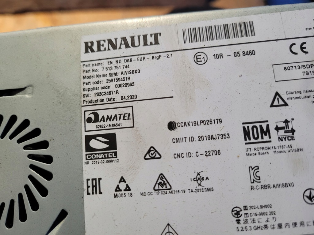 фото №4, Радио кассета навигация renault clio v 5