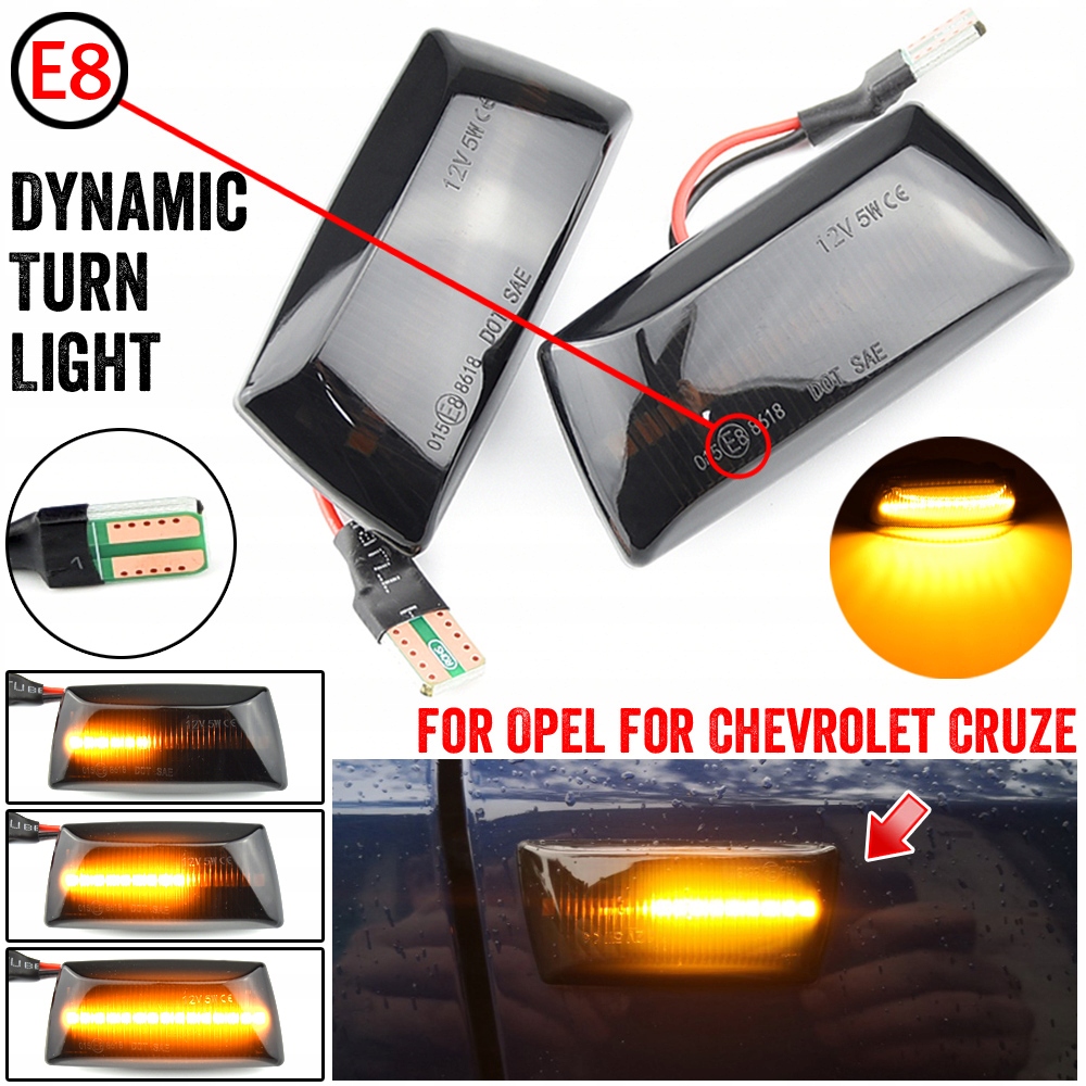 фото №4, Opel astra h zafira b corsa d insignia meriva поворотники динамические led