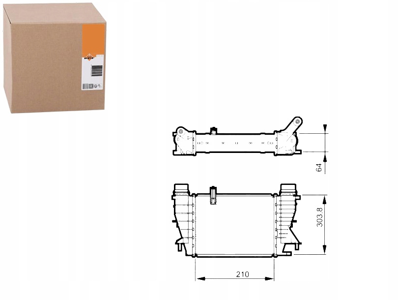 Купить Nrf интеркулер renault clio, modus 1,5dci 05-