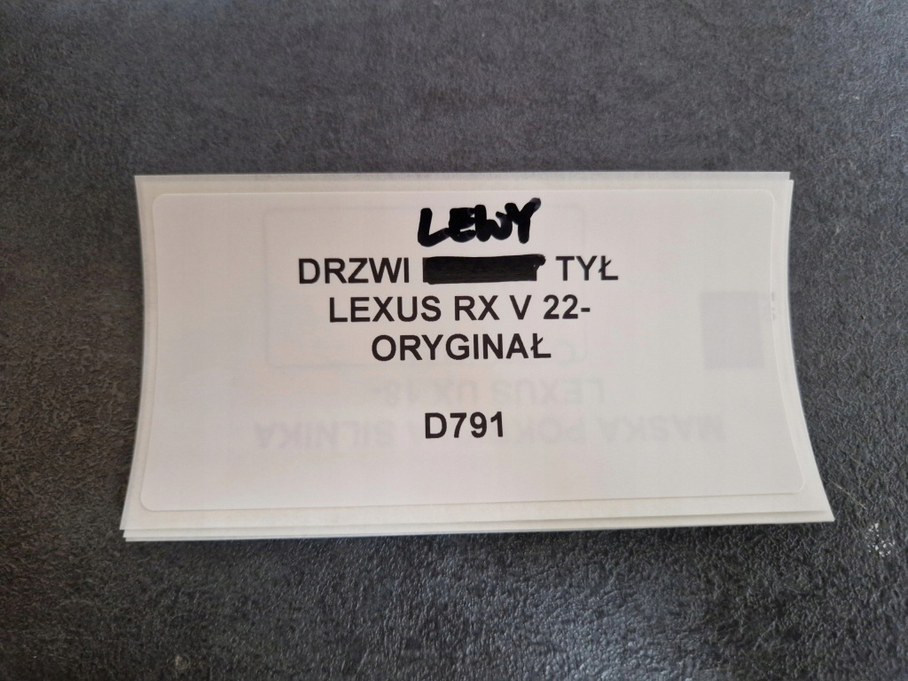 Дверь левое  задняя lexus rx v 22- оригинал с Разборки